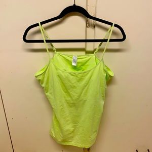 Yellow/Green camisole.